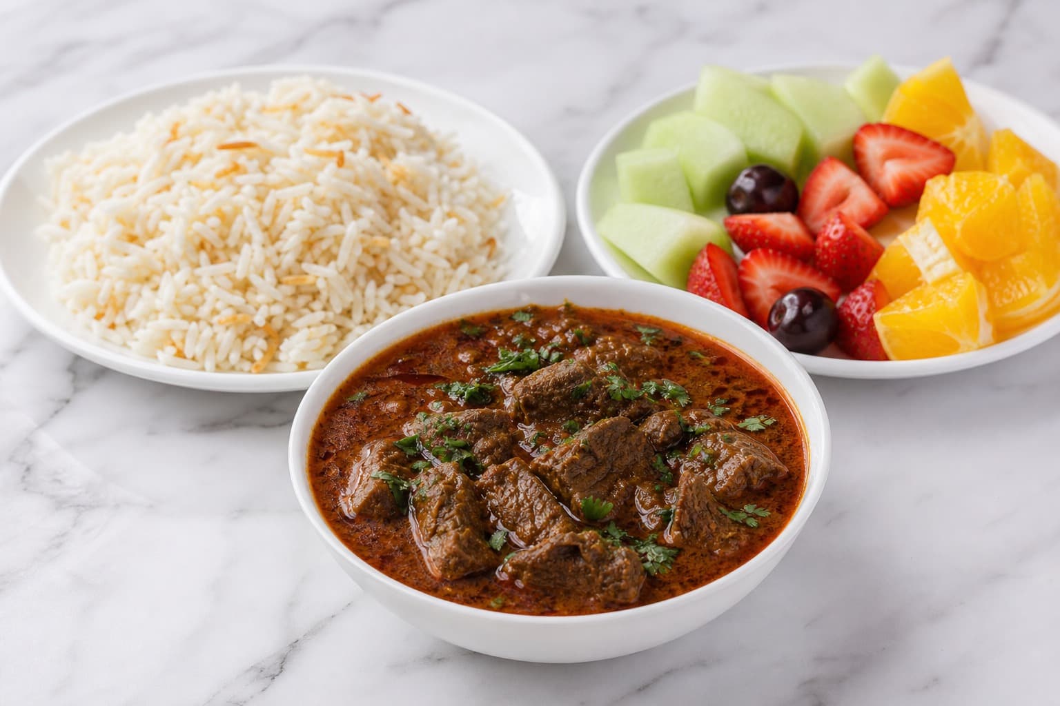 كباب حلة ورز، ثمرة فاكهة